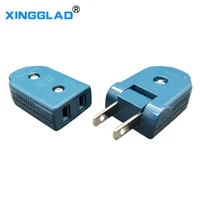 us american 2 pin 10a ac electrical power male plug female socket outlet adaptor adapter rewireable extension cord connector