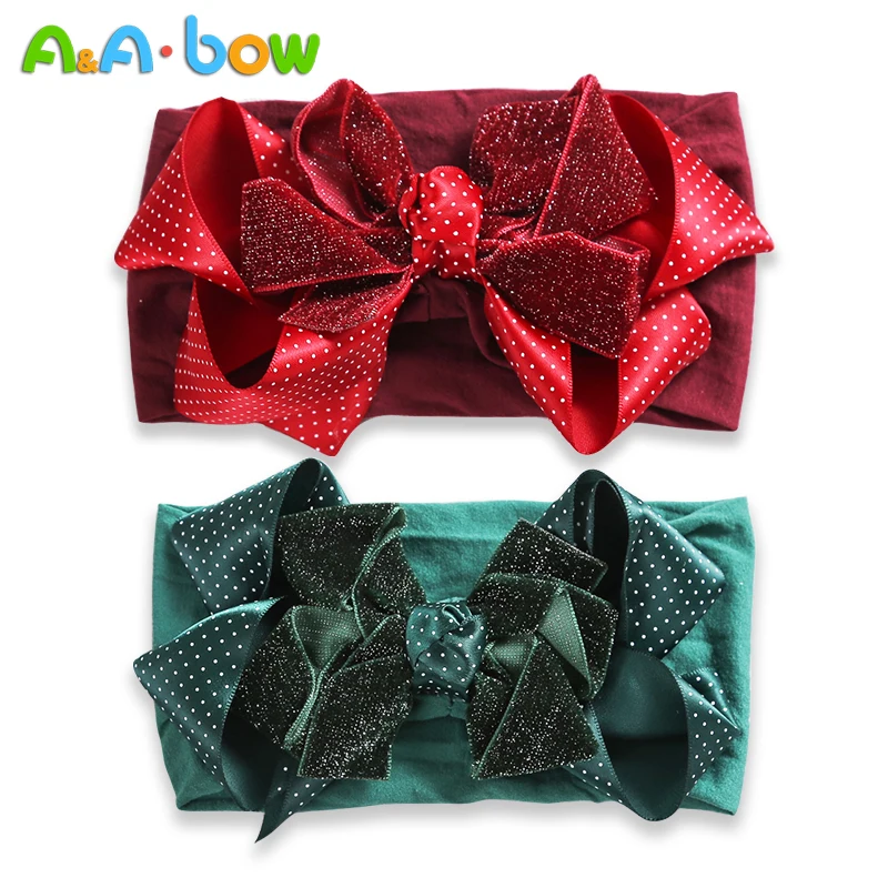 Diadema con lazo para beb&eacute;, diademas para reci&eacute;n nacidos, turbante, accesorios para el cabello para beb&eacute;, 1 Uds.-0
