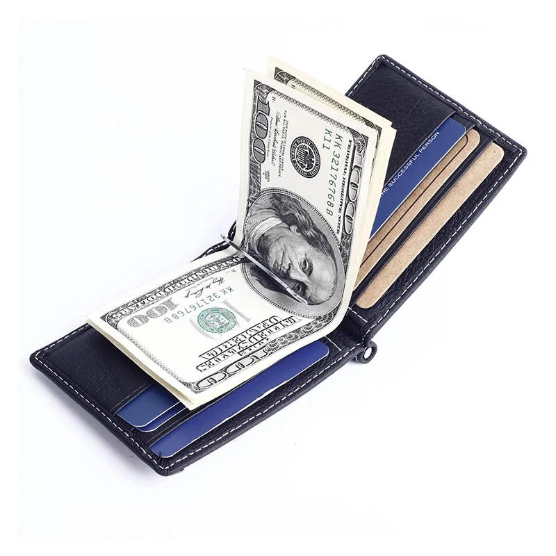 Модный мужской кошелек из натуральной кожи держатель для монет и кредитных карт