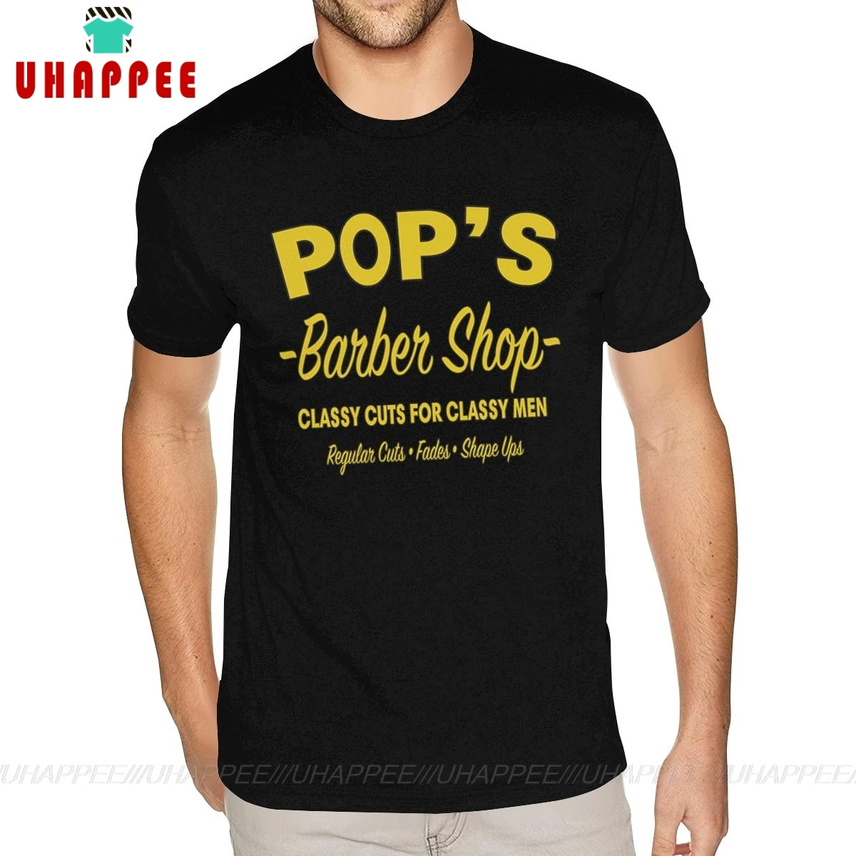 Дешевые Pops Парикмахерская люк клетка футболки мужские дизайн ваш собственный