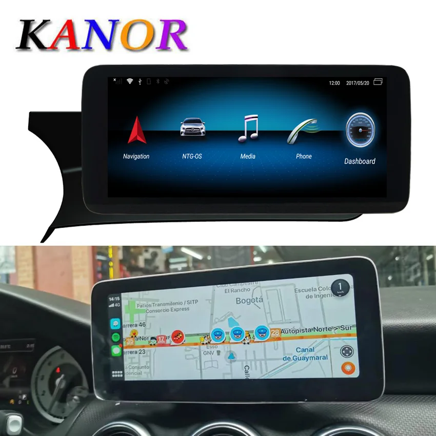 Автомобильный радиоприемник Kanor экран 10 25 дюйма 4 + 64 ГБ Android 0 для Mercedes Benz C Class W204 с