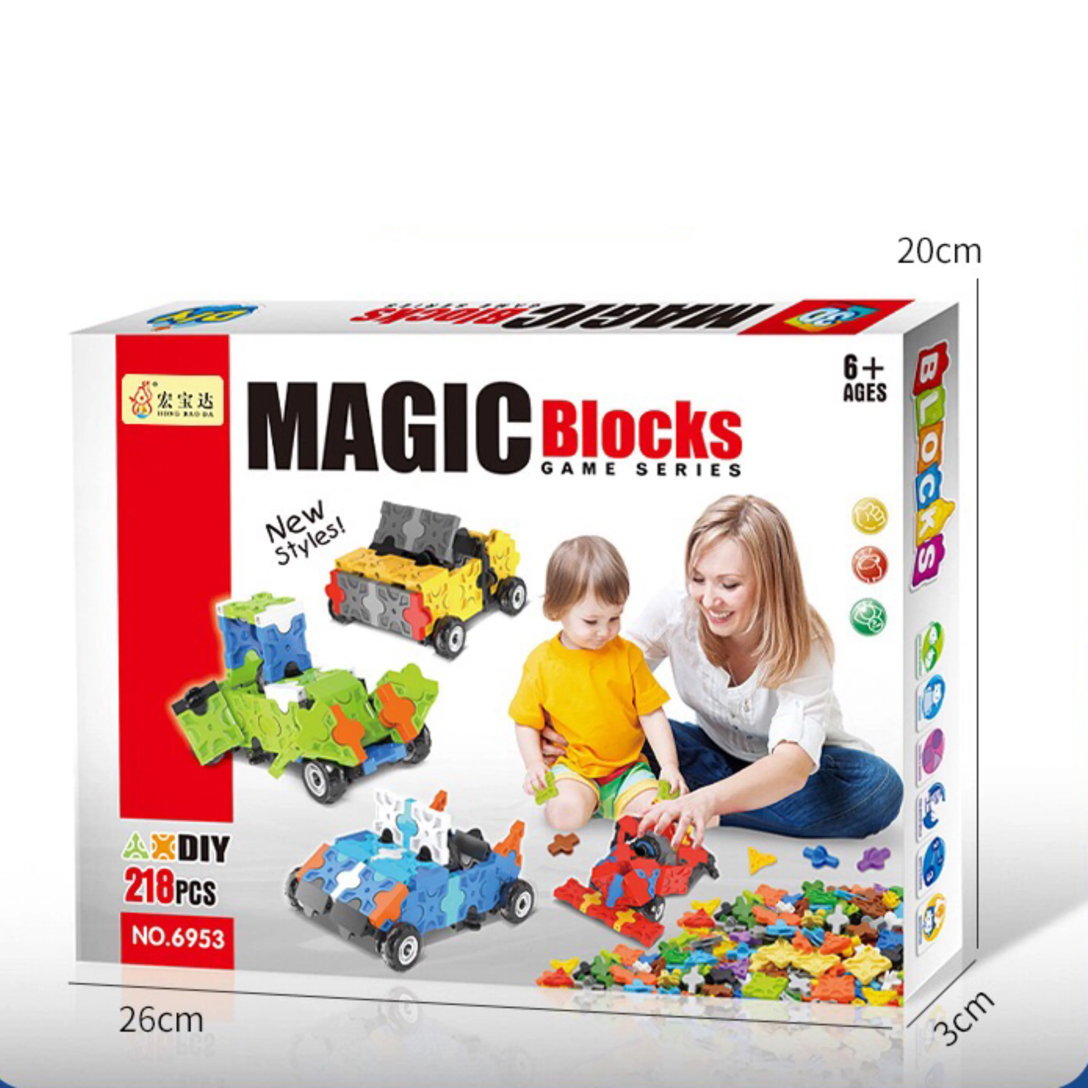

Magic Blocks Cars Dinosaurs 3D Building Block Toy Bricks Model Assembling Toy Kids Gifts