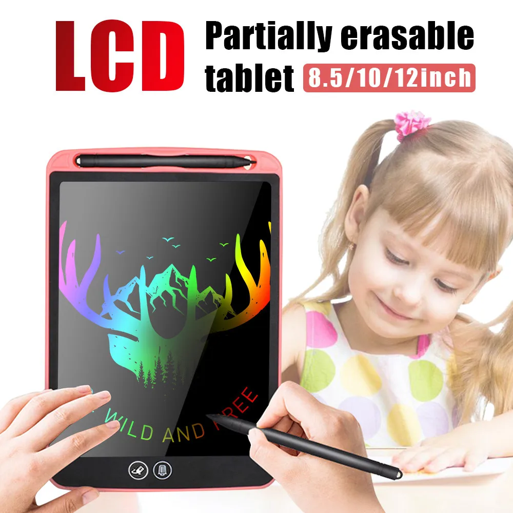 Новый 12 ''ЖК планшет частично стирающаяся доска для рисования электронная