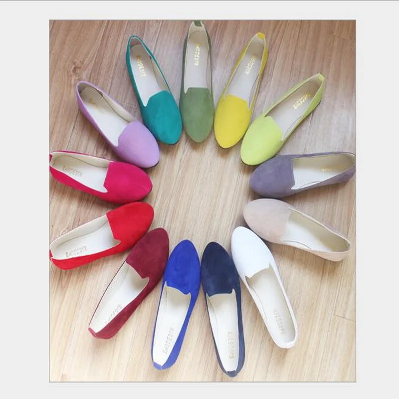 Балетки женские на плоской подошве повседневные туфли лоферы Размеры 35 43 для