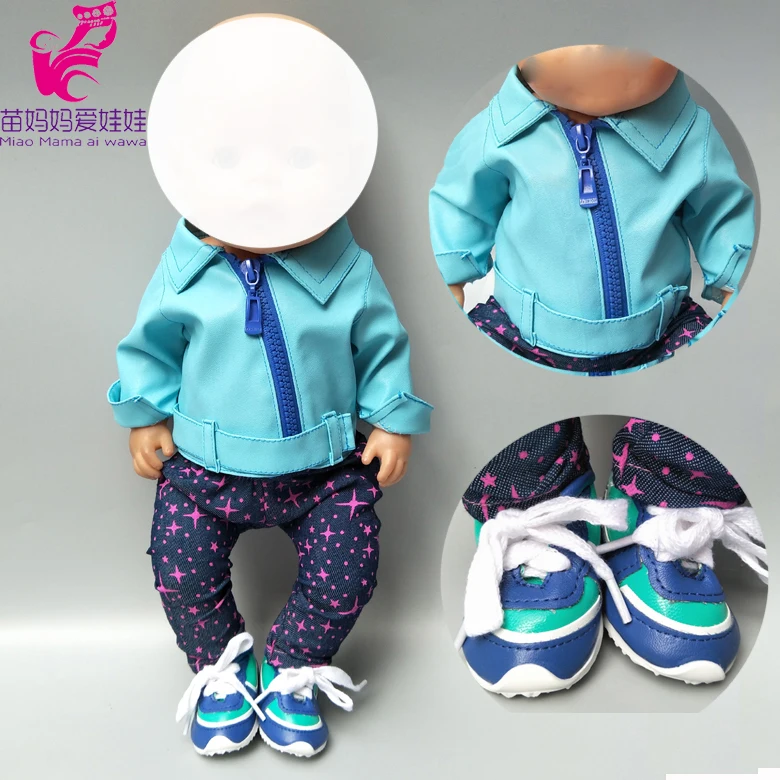 Куклы одежда для 43 см ухода за ребенком мам новорожденная Кукла синий цвет PU