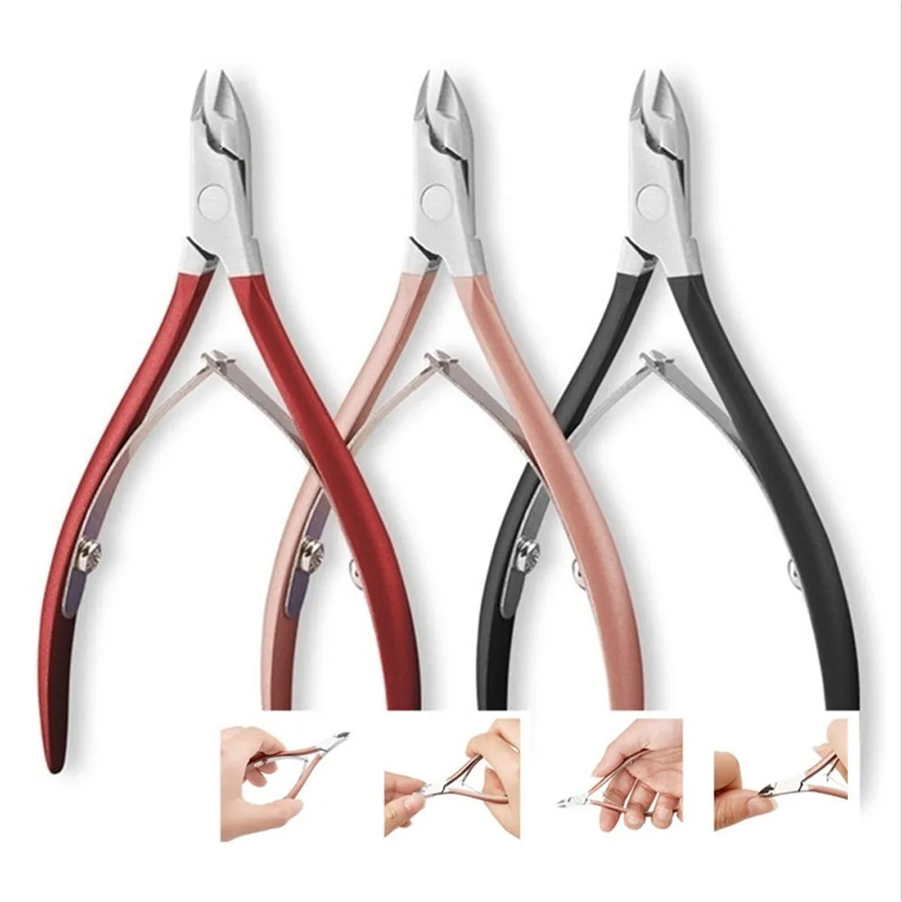 Nail Cuticle Pusher Tweezer Cutter Nipper Clippers Dead Skin Remover Manicure Art Grooming Tool Beauty Pliers | Инструменты
