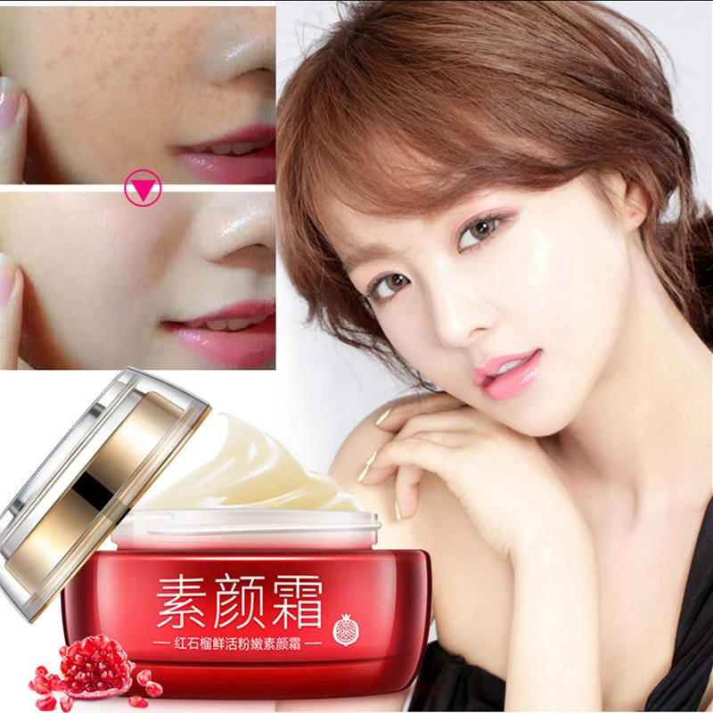 

50g Red Pomegranate Essence Whiten Cream Nude Makeup Lasting Moisturize Conceale Anti Oxidationr Anti Aging Care Cosmetics