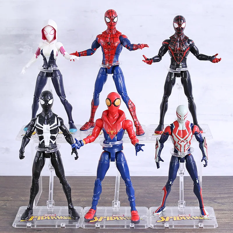 Экшн-фигурка Marvel Человек-паук майль Моралес Гвен Стейси 2099 масштаб 7 дюймов ПВХ