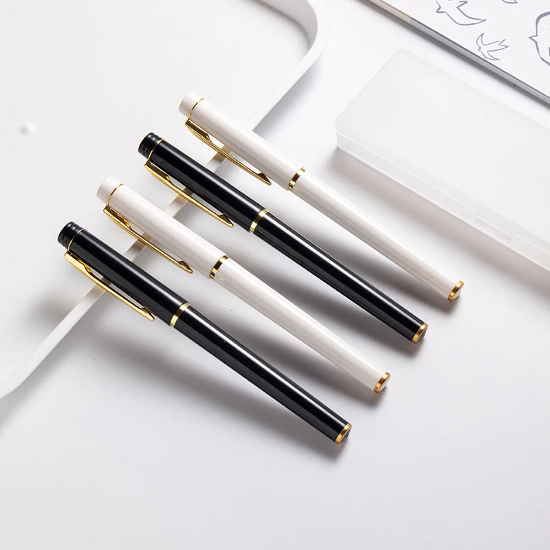 

2020 new 0.5mm plastic gel pen Multifunction Gift For StudentFor Office Signature Pen Black White Writing Tool 1.45cm