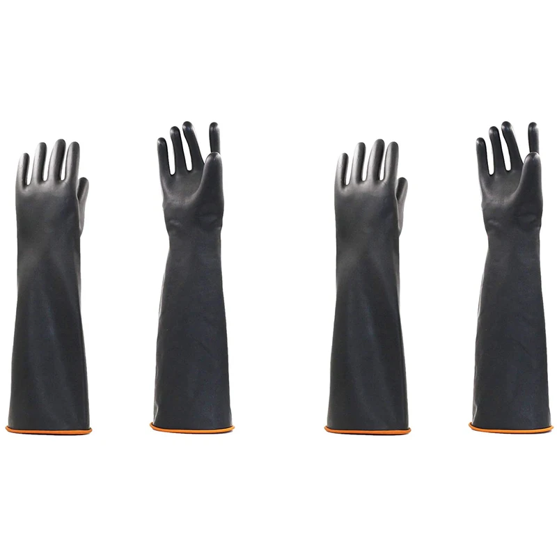 2 пары резиновых перчаток химически стойкие тиоцианат латексные перчатки