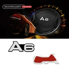 4 шт., декоративные наклейки на автомобильные аудиосистемы для Audi A6 c6 c5 c7 4f
