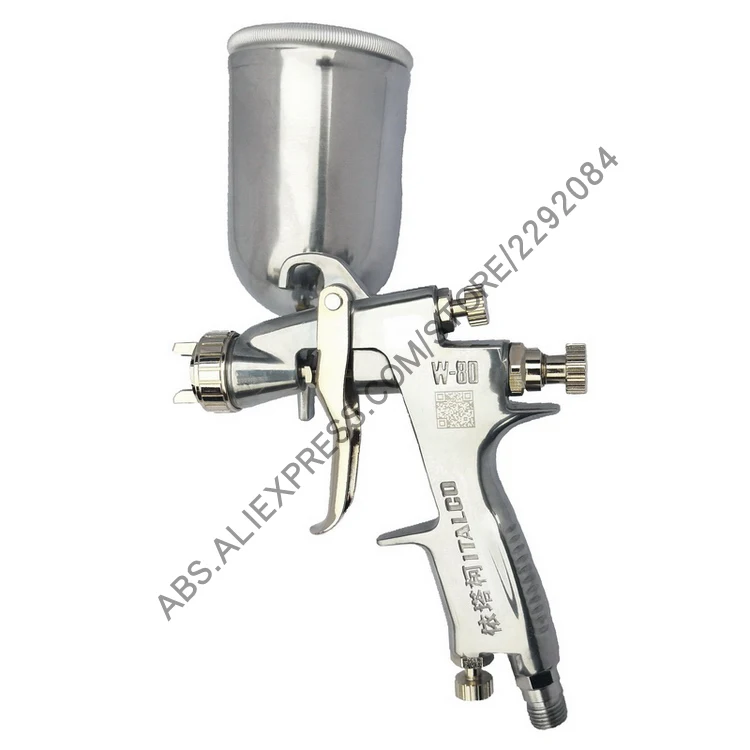 

Mini Repair Pistol W-80 Spray Gun Gravity Feed 1.0mm nozzle 200ml car repair mini spray gun
