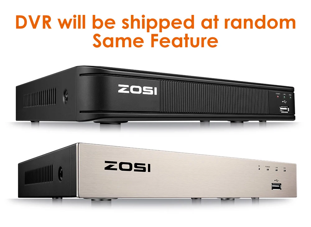 ZOSI 8CH CCTV система 8CH сеть TVI DVR с 1 ТБ HDD 4 шт. 1280TVL IR Всепогодная система камер домашней безопасности комплекты видеонаблюдения