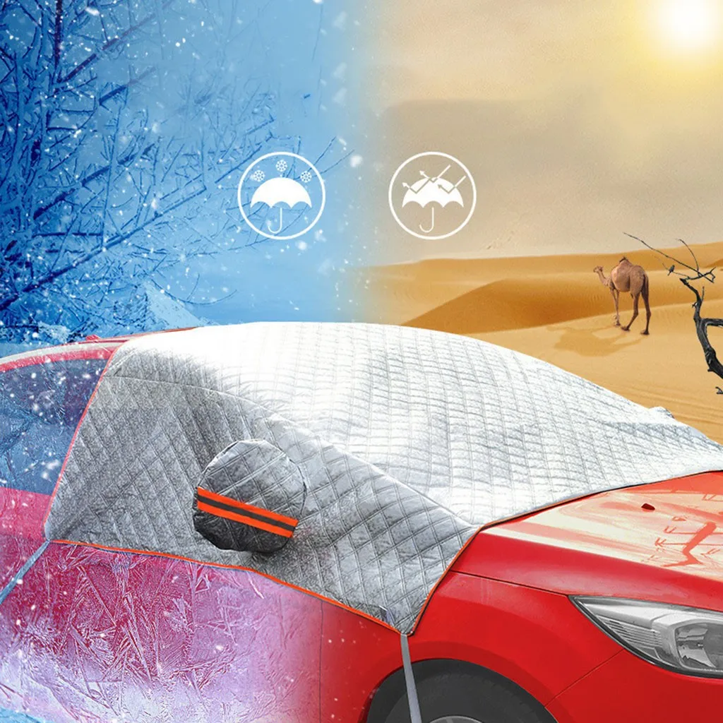 

Car Windshield Snow Cover Sun Shade Protector Thicker Snow Protection Visor Sun Shade Front Rear Cover Car accessories