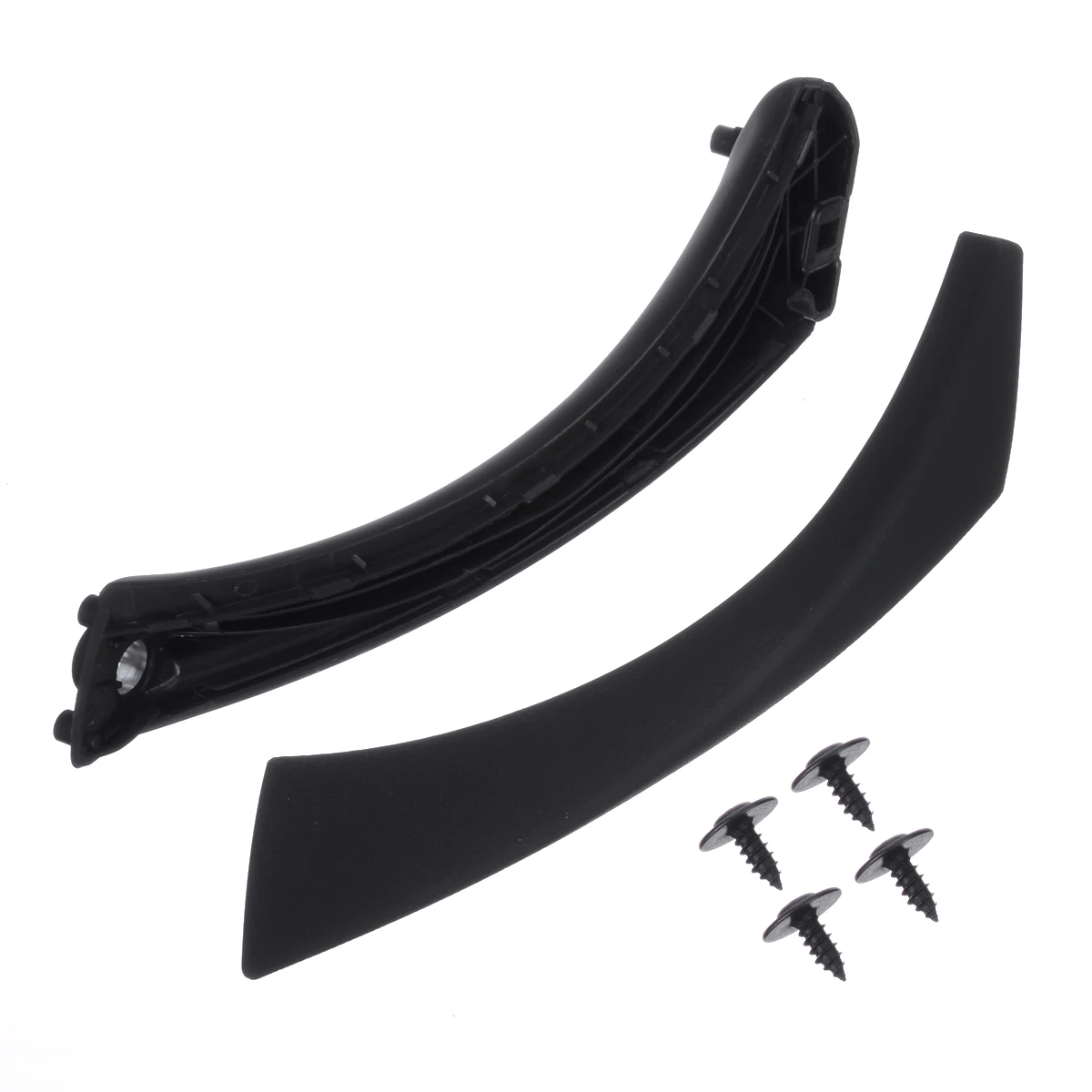 Для BMW 1 шт. правая внутренняя Дверная панель Ручка Накладка Черный ABS поддержка E90