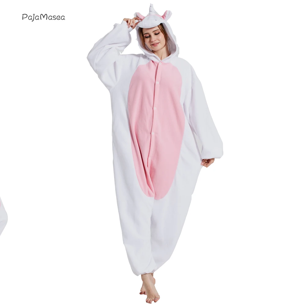 

Unicorn Women Pajamas Onesies For Adults Animal Kigurumi Novelty Pyjamas Men Nightwear Halloween Girls Homewear Cosplay Costume