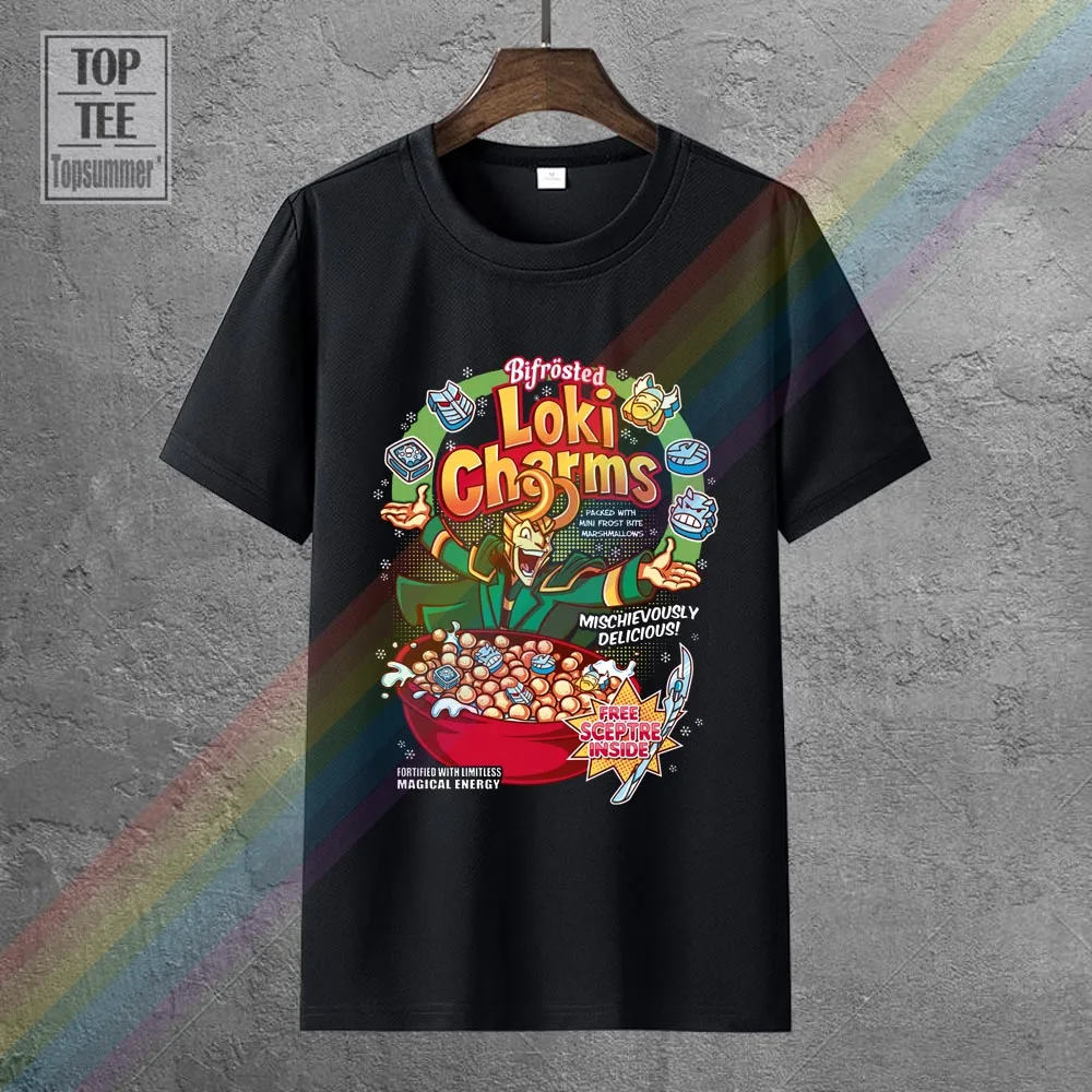 

Loki Charms Thor Superhero T-Shirts Anime Cool Tshirt Novelties Cute Oversized Clothing Black Tee Shirt Kawaii Funny T-Shirt
