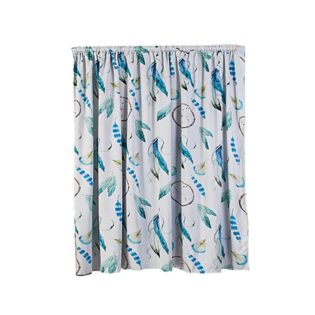 Роскошные синие занавески для окон прозрачные Рождественские снежинки вышивка