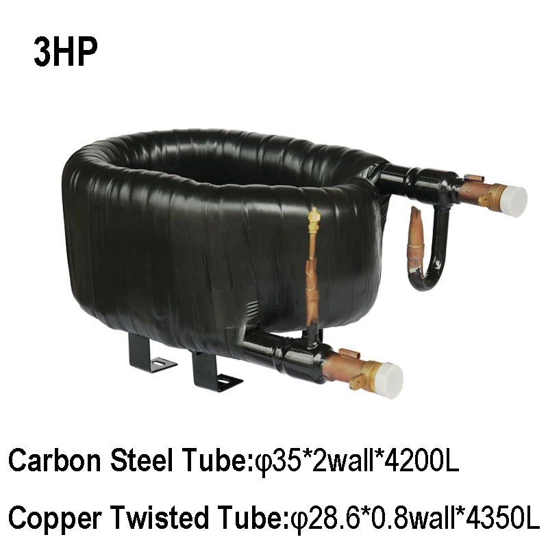 Бесплатная доставка! 3HP стальная наружная труба и медная внутренняя в трубном