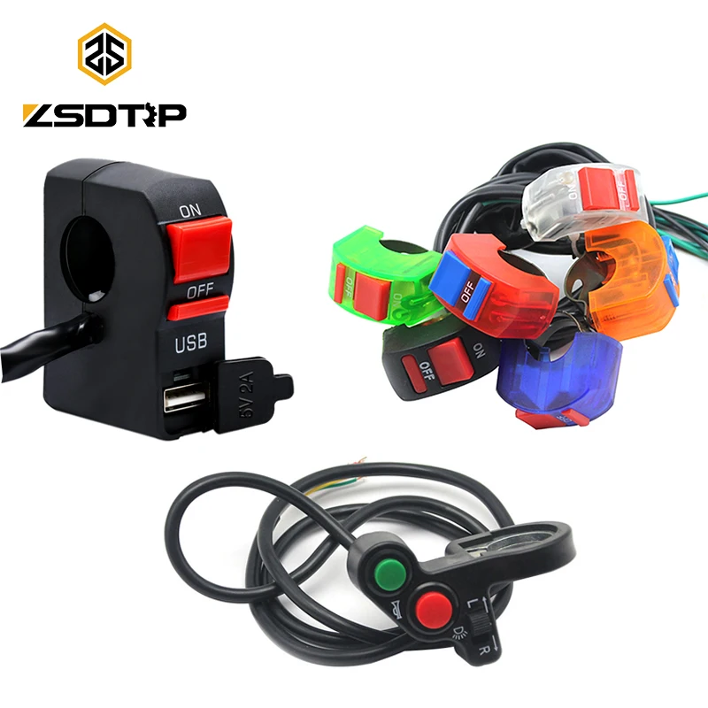 ZSDTRP мотоциклетный переключатель фар руль с вкл/выкл кнопка для U5 U7 U2 Мотоцикл