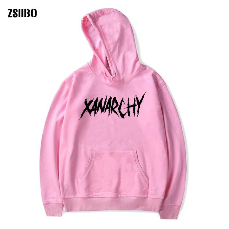 Lil xan xanarchia толстовки для мужчин и свитшоты Осень Хип Хоп Мужчин s пуловер худи Харадзюку модная уличная женская одежда DIYWGWY06