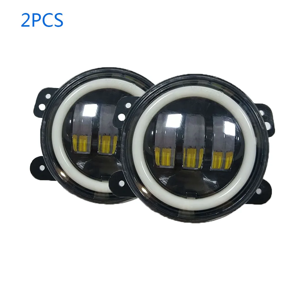 

2PCS 6000K Round LED Work fog light Bar 4 inches 30W DRL off Road Lamp for Jeep Wrangler