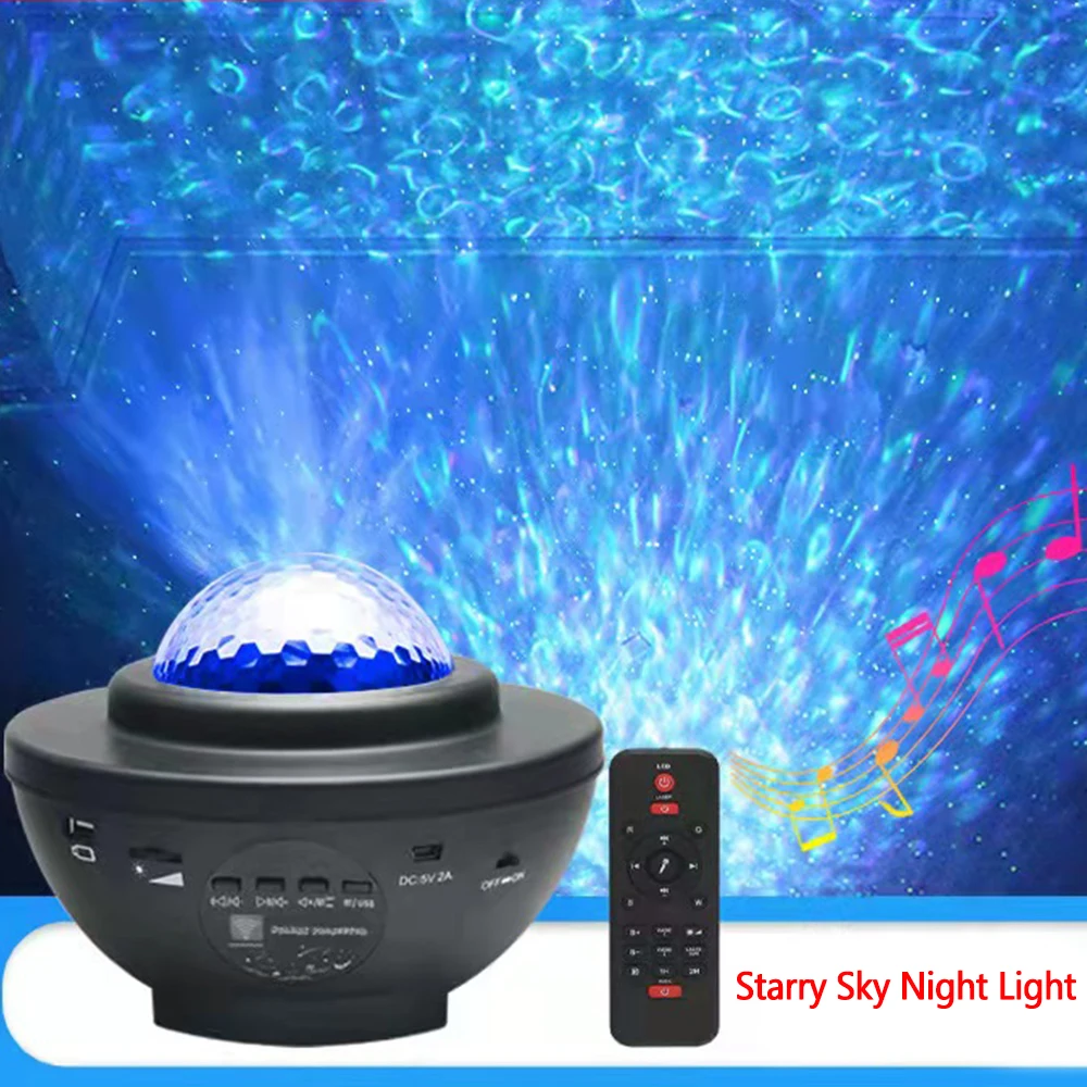 

LED Night Light Colorful Starry Sky Projector Blueteeth USB Voice Control Music Player Romantic Projection Lamp Birthday Gift