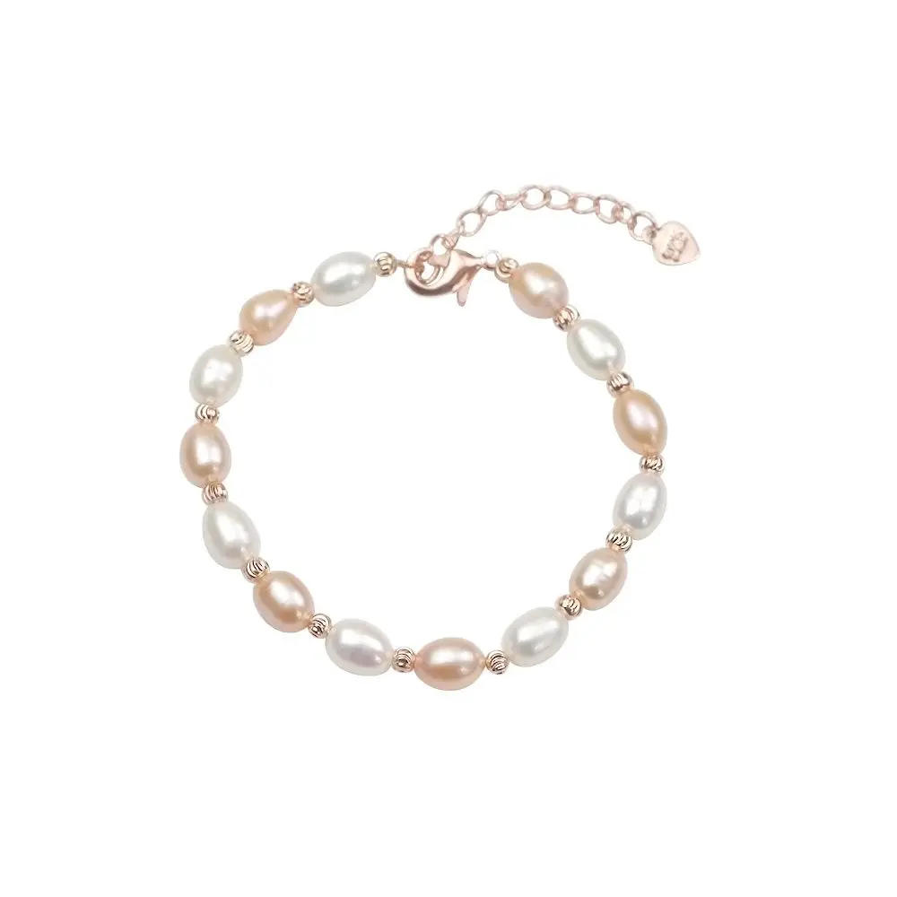 Браслет для девочек из пресноводного жемчуга с бусинами 4-5 мм | Украшения и