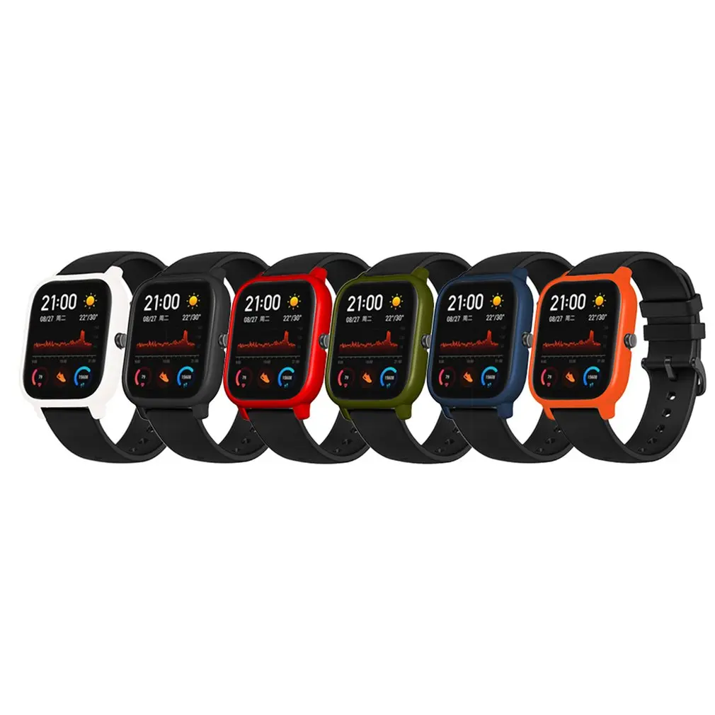 Защитный чехол для умных часов Amazfit GTS из поликарбоната защитная рамка умные