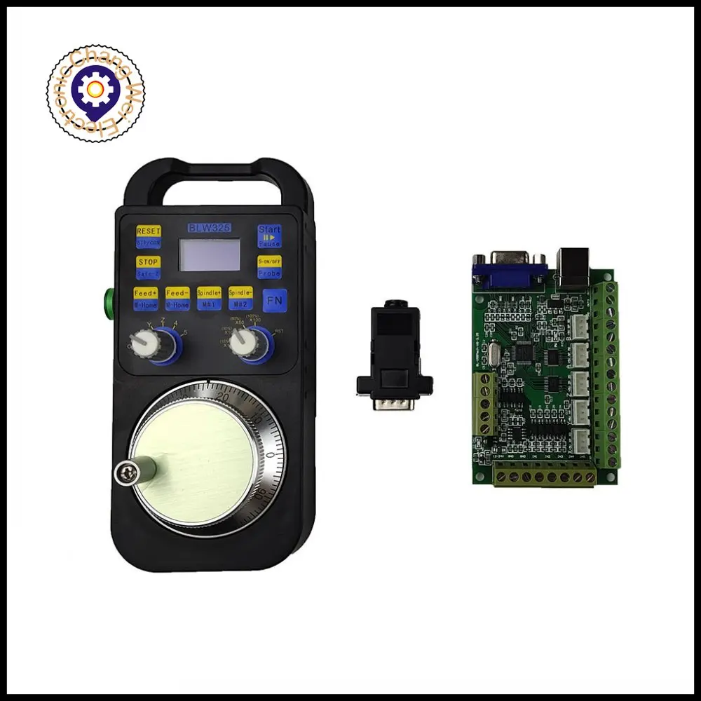 5-axis Mach3 CNC  motion control card and 5-axis wireless electronic handwheel Digital display handwheel supports offline motion enlarge