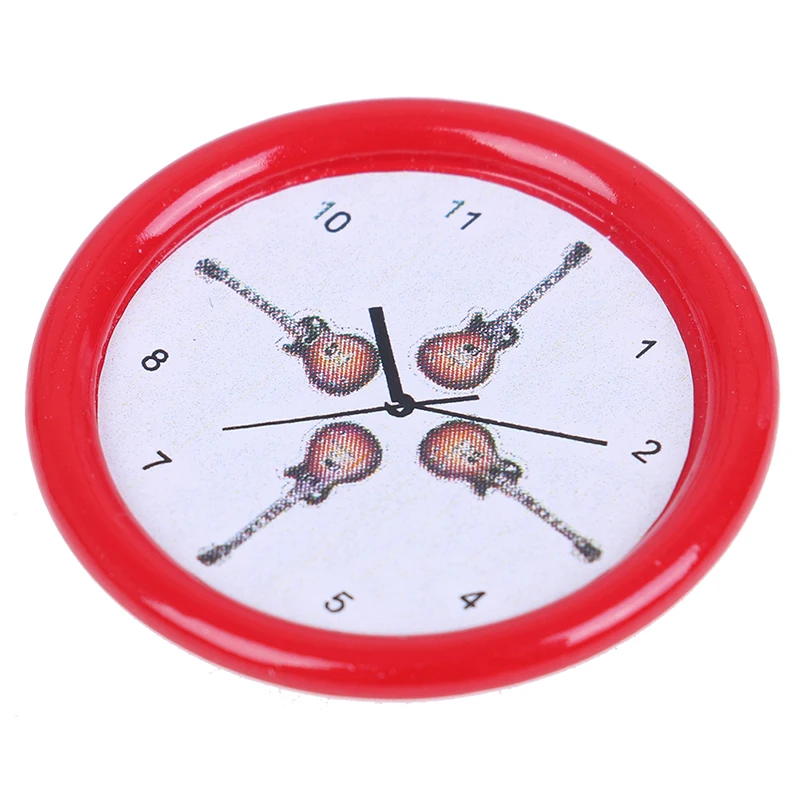 Миниатюрные настенные часы кукольный домик в масштабе 1:12 аксессуары игрушка