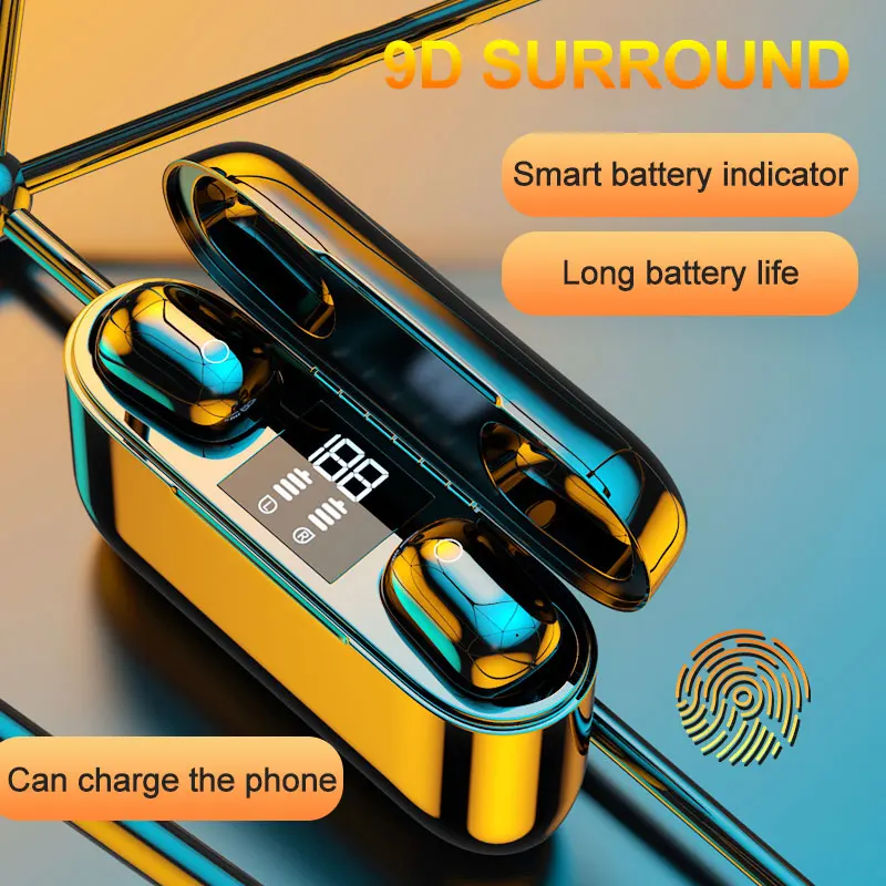 Беспроводная Bluetooth-гарнитура M2 TWS с сенсорным экраном 5 0 дюйма | Электроника