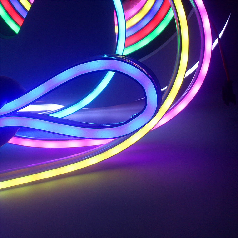 Программируемый адресуемый гибкий светодиодный светильник RGBW 7x14 мм 12 В 6A 72 Вт WS2811