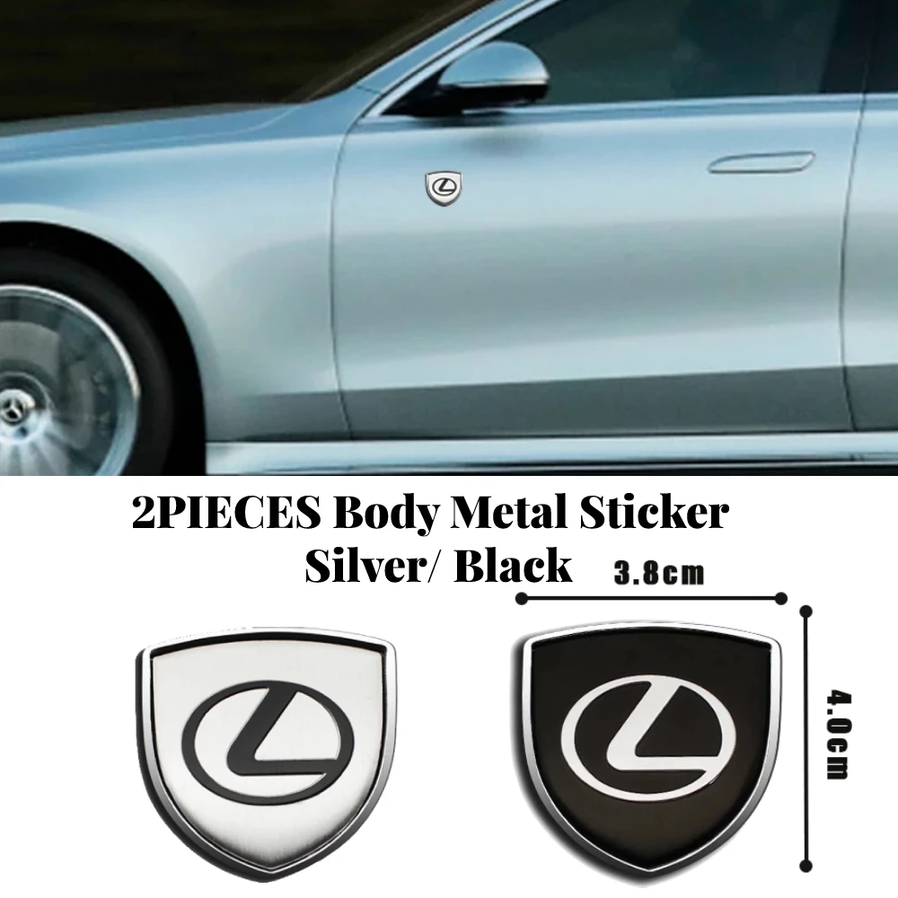 

Car Shield Metal Sticker Trunk Door Body Badge Decal For LEXUS RX330 RX350 IS250 LX570 is200 is300 ls400 GS300 GX460 RX400h