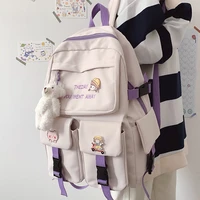 fashion women backpack canvas mochila for teenager student school bags cute bookbag girls kawaii travel shoulder ladies rucksack