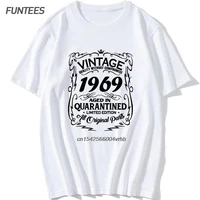 funny summer style limited edition 1969 t shirts men funny birthday short sleeve o neck cotton man made in 1969 t shirt tops