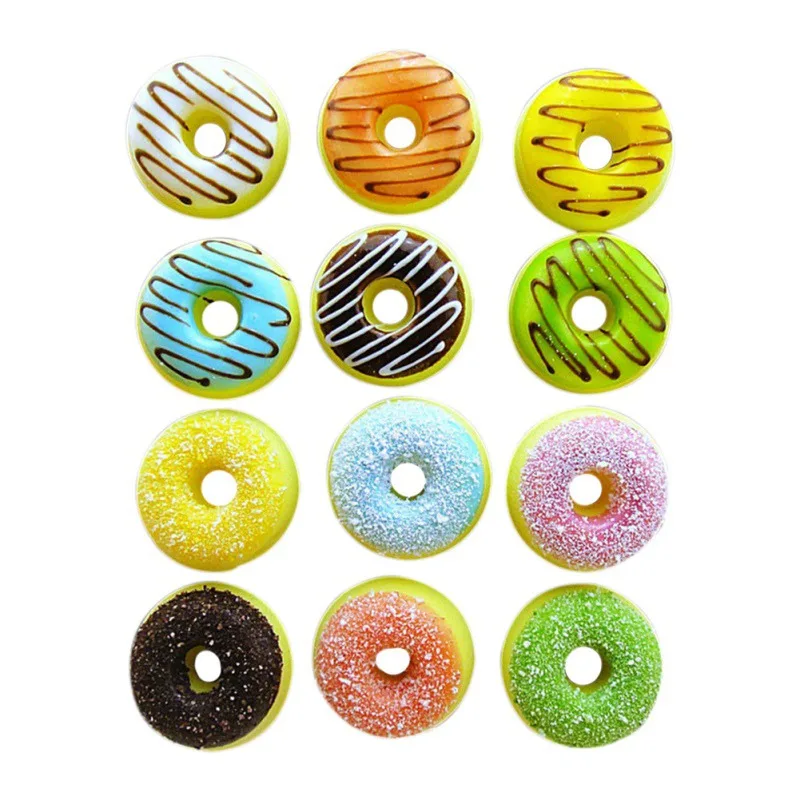 Круглый милый пончик магниты на холодильник кухонный декоративный шкафчик