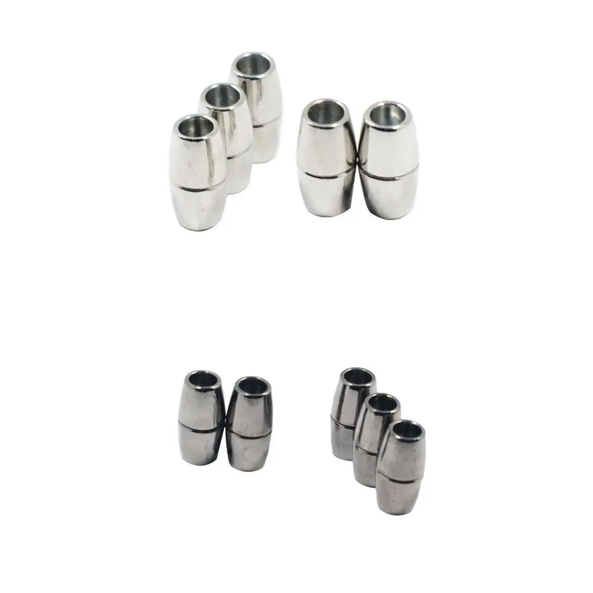 

10 шт. Серебряная Магнитная застежка кожаный шнур Конец Крышки DIY застежка для ожерелья или браслета