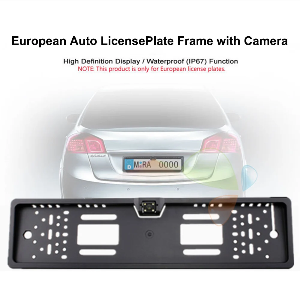 Автомобильный парктроник рамка для номерного знака европейского стандарта HD