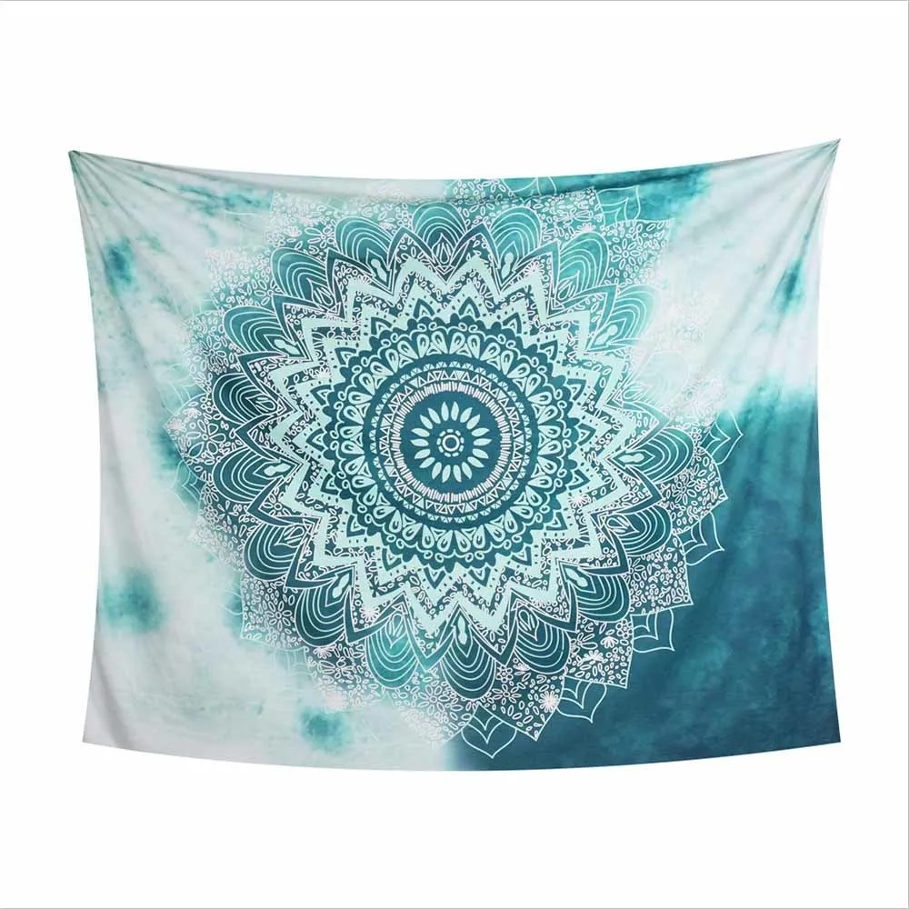 Гобелен с рисунком мандалы настенный гобелен из полиэстера и хлопка богемный