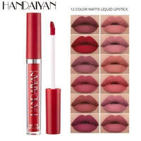 handaiyan 12 hot sexy color matte liquid lipstick luxurious formulated soft like the silk lip gloss moisturizer maquillaje