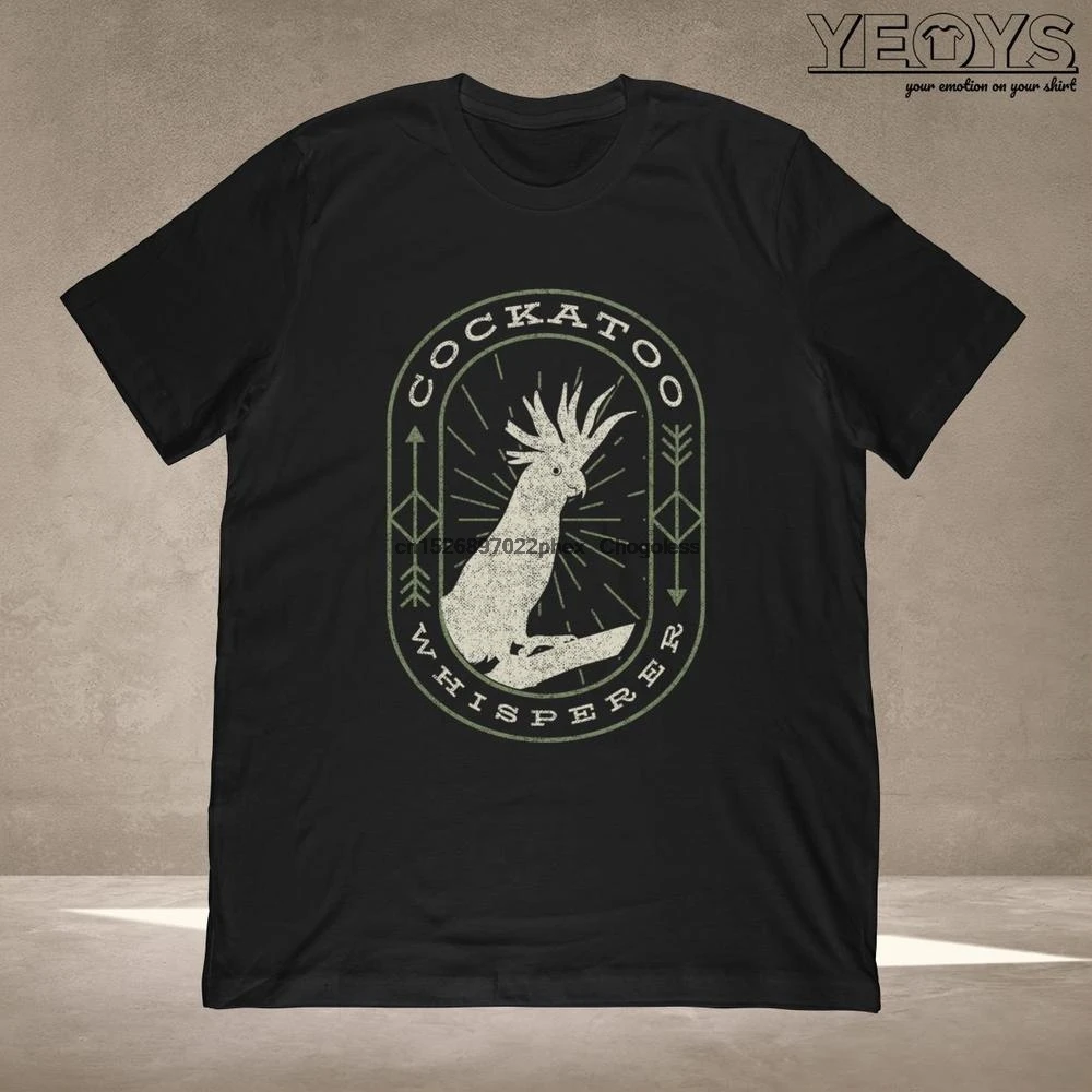 Футболка с изображением шепота такаду подарок для птицы владельца экзотических