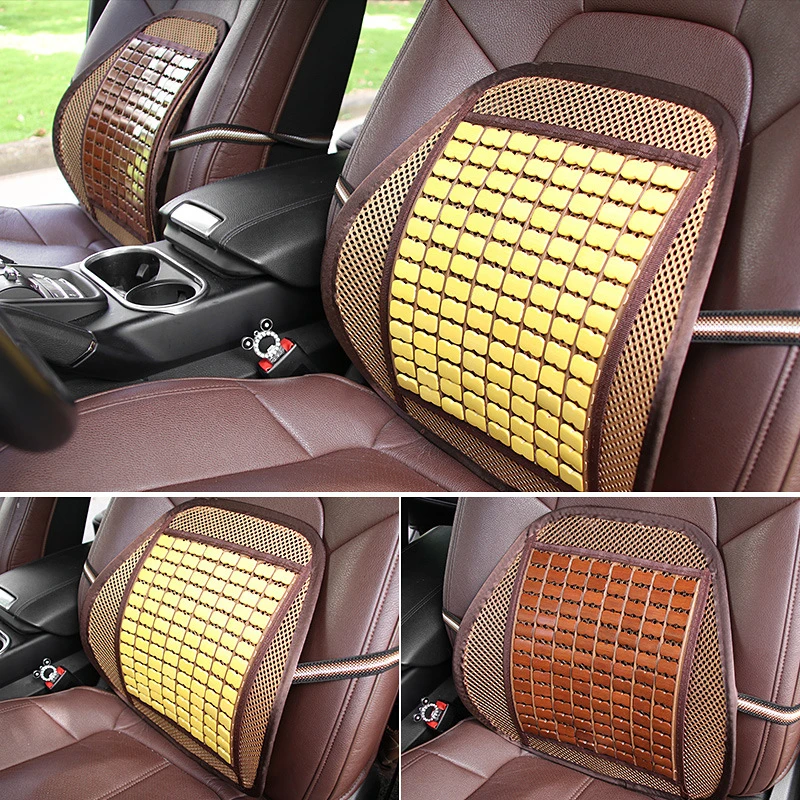 Поддержка спинки автомобильного сиденья летняя карбонизированная бамбуковая