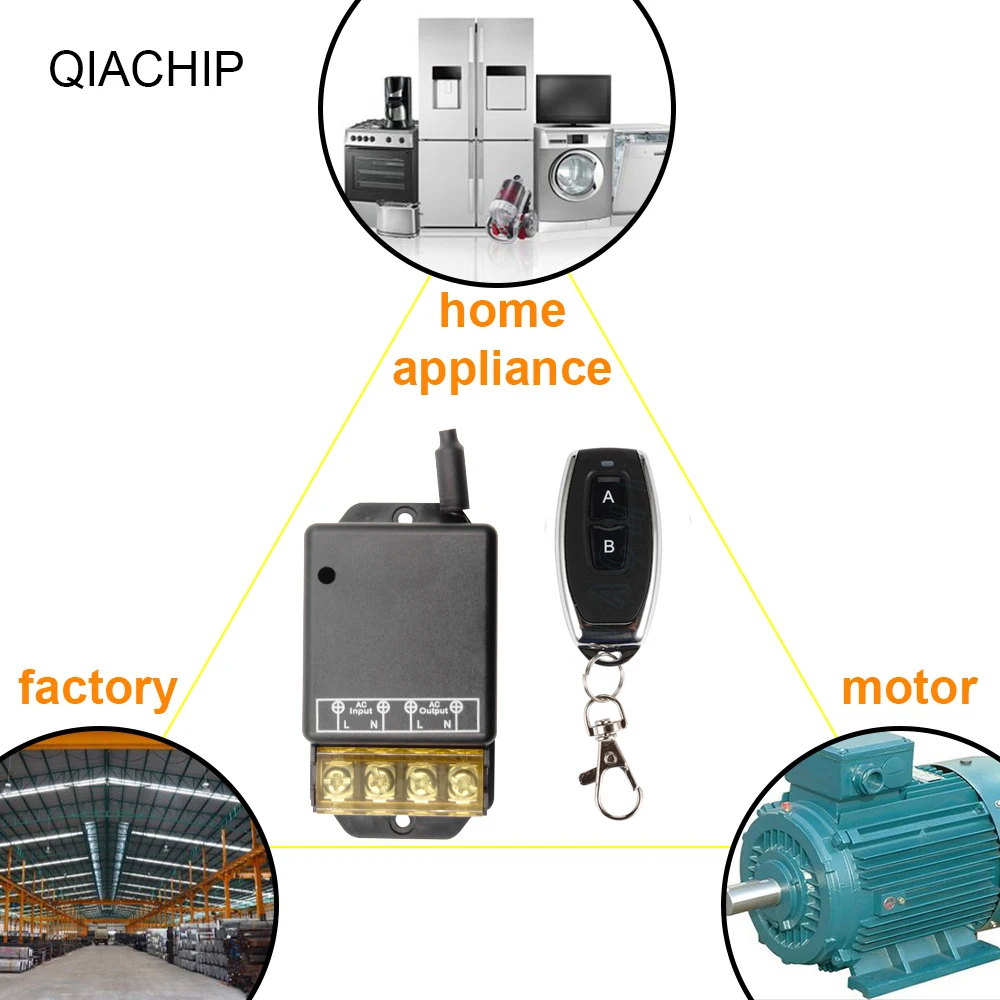 QIACHIP 433 Mhz универсальный Беспроводной удаленного Управление переключатель AC 110 V 220