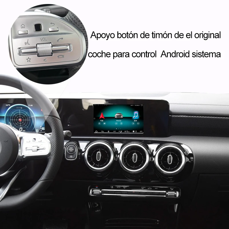 

Hualingan por BenzHL4043 Benz decodificador C/E/S/GLC/CLS Android 10.0 NTG 5.5 Sistema GPS Navi 4G WIFI USB Carplay