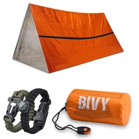 camping emergency tent survival sleeping bag waterproof thermal emergency blanket bivy sack outdoor survival tool emergency gear