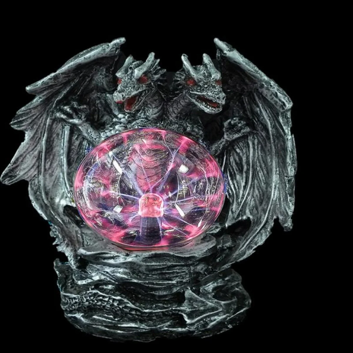 Волшебный шар двойная головка плазменный дракон хрустальный акцентная лампа в
