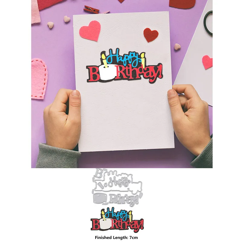 

New 2020 Hot "It's Your Birthday" Metal Cutting Dies Stencils For Paper Card Making DIY Scrapbooking Decor Craft Photo Album