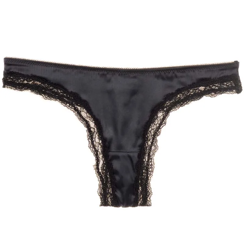 Кружевные бесшовные трусики Moxeay с оборками стринги низкой талией женские