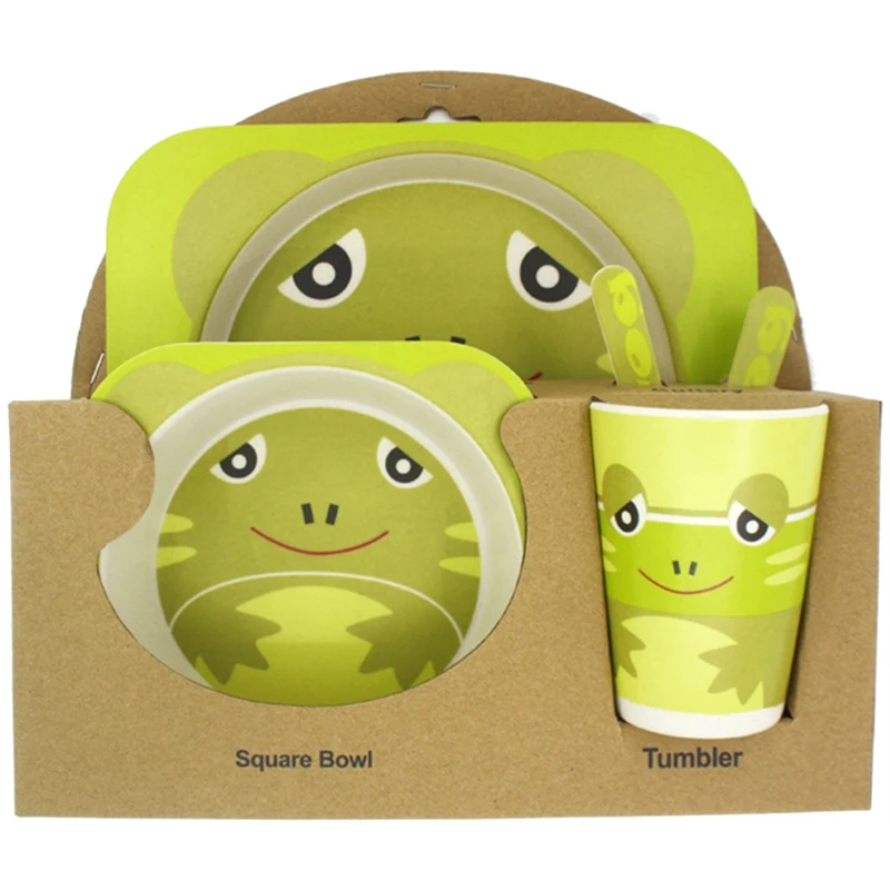 5 шт./компл. тарелки столовая посуда набор для кормления детское нижнее белье из